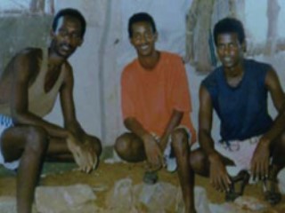From left to right: Paulos Eyassy, Isaac Mogos, and Negede Teklemariam, imprisoned since September 24, 1994, for their conscientious objection to serving in the Eritrean military